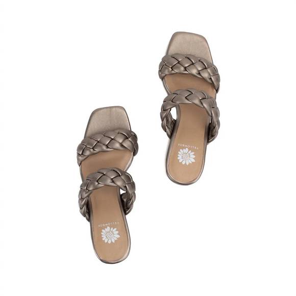 NEW YELLOWBOX women's carlen heel sandals in bronze - Picture 4 of 5